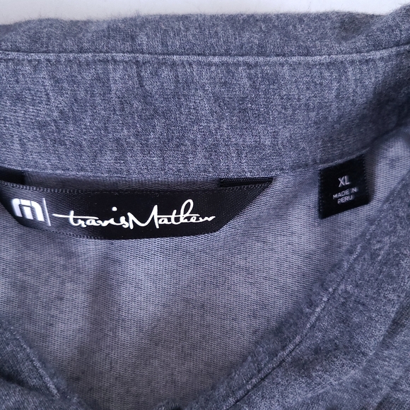 Travis Mathew Stiped Golf Polo Shirt XL Were Dancin - Picture 9 of 10